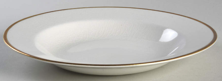 The Marengo (White) Rim Soup Bowl by Grindley-1