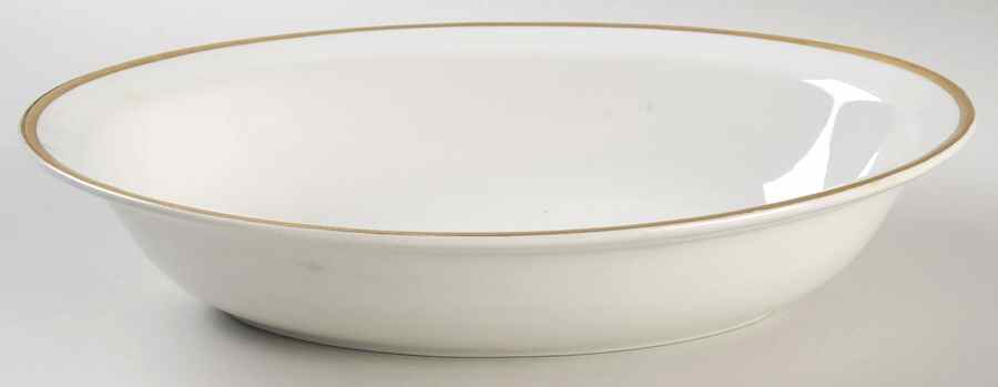 The Marengo (White) 9" Oval Vegetable Bowl by Grindley-1