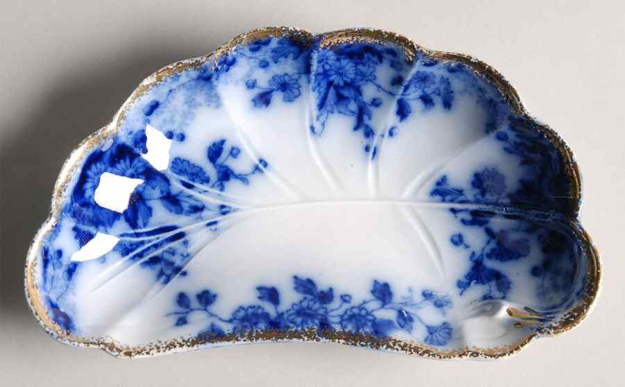 Marguerite (Flow Blue) Bone Dish by Grindley-1