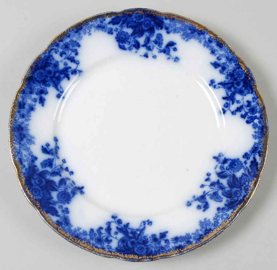 Marguerite (Flow Blue) Salad Plate by Grindley-1