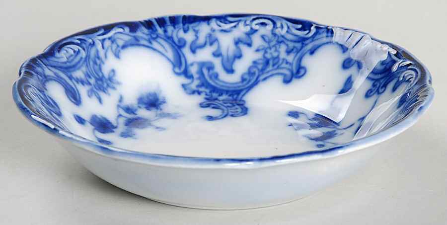 Marie (Flow Blue) Fruit/Dessert (Sauce) Bowl by Grindley-1