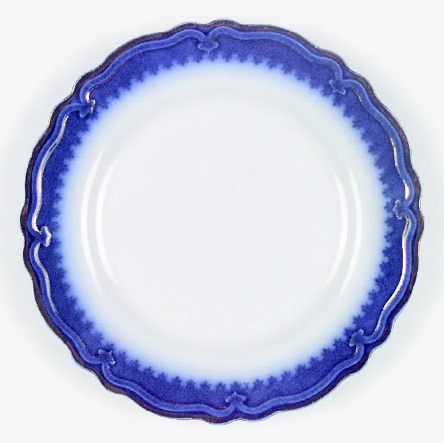 The Marquis (Flow Blue with Gold) Dinner Plate by Grindley-1