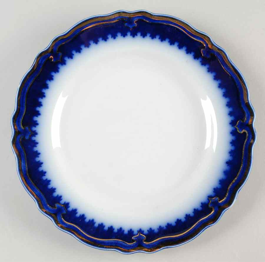 The Marquis (Flow Blue with Gold) Luncheon Plate by Grindley-1