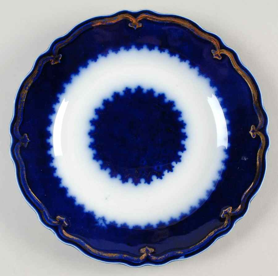 The Marquis (Flow Blue with Gold) Salad Plate by Grindley-1