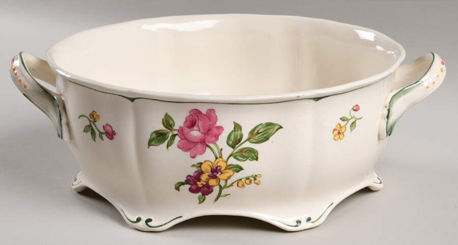 Melrose Rose Floral (Marlborough) Oval Vegetable No Lid by Grindley-1