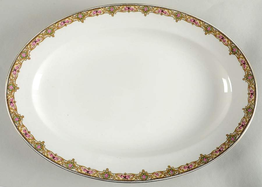 The Minden 16" Oval Serving Platter by Grindley-1