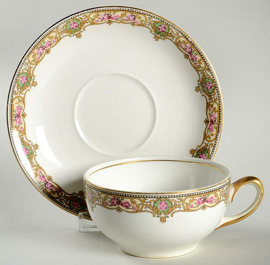 The Minden Flat Cup & Saucer Set by Grindley-1
