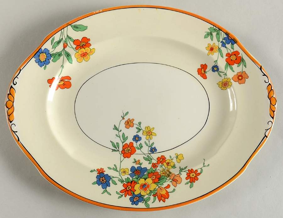 Navarre 10" Oval Serving Platter by Grindley-1