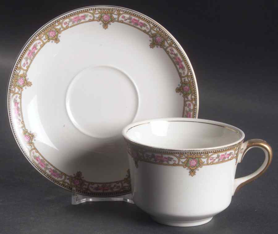 Normandie Flat Cup & Saucer Set by Grindley-1