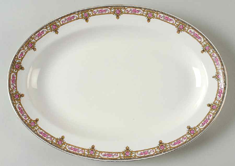 Normandie 12" Oval Serving Platter by Grindley-1