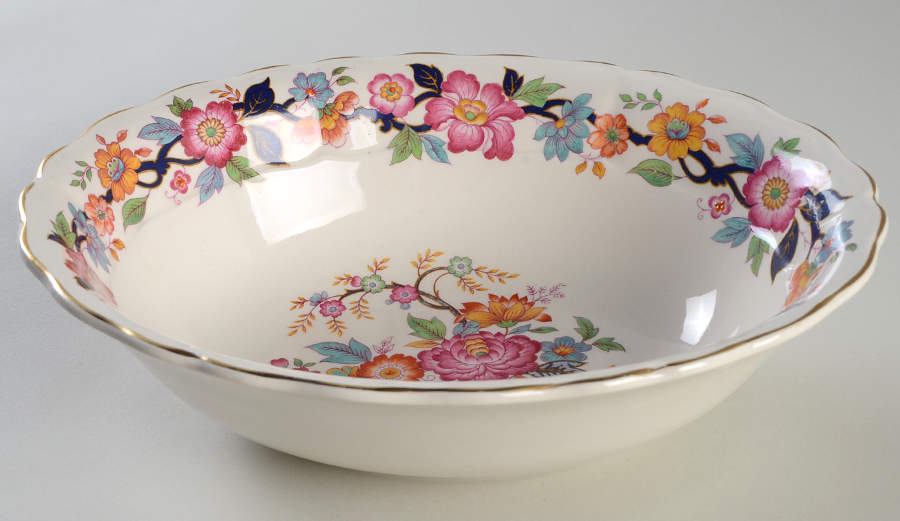 Old China 9" Oval Vegetable Bowl by Grindley-1