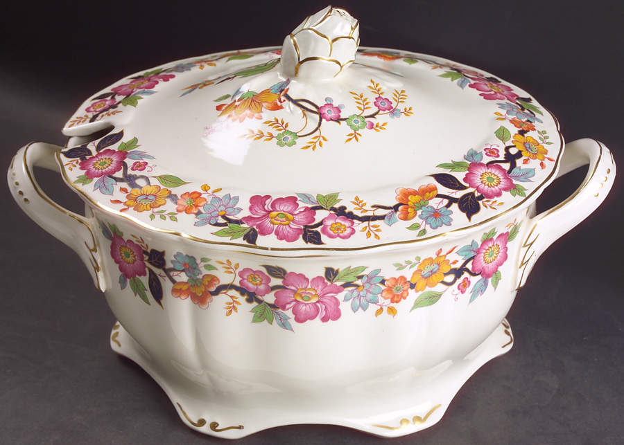 Old China Tureen &  Lid by Grindley-1