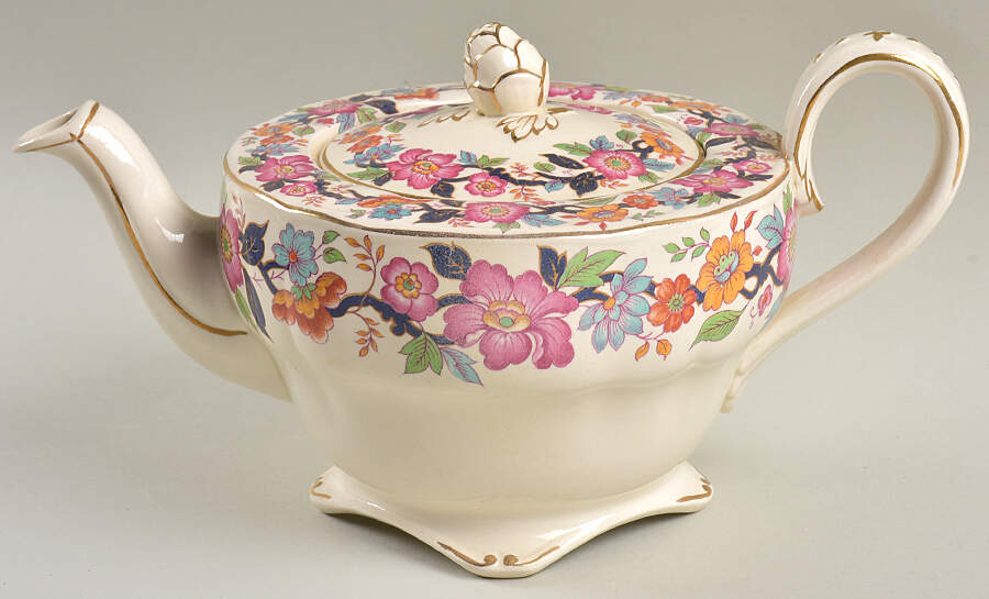 Old China Teapot & Lid by Grindley-1
