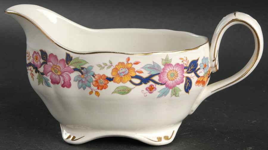 Old China Gravy Boat by Grindley-1