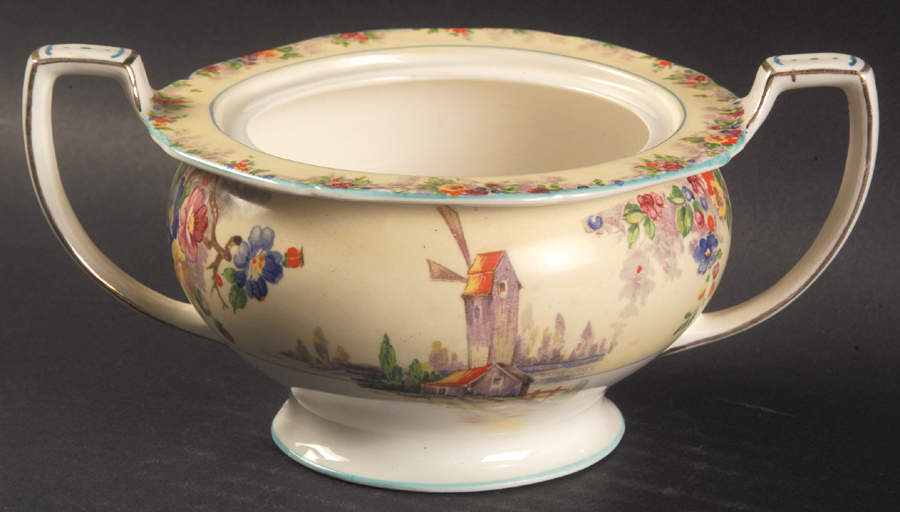 The Old Mill Sugar Bowl No Lid by Grindley-1