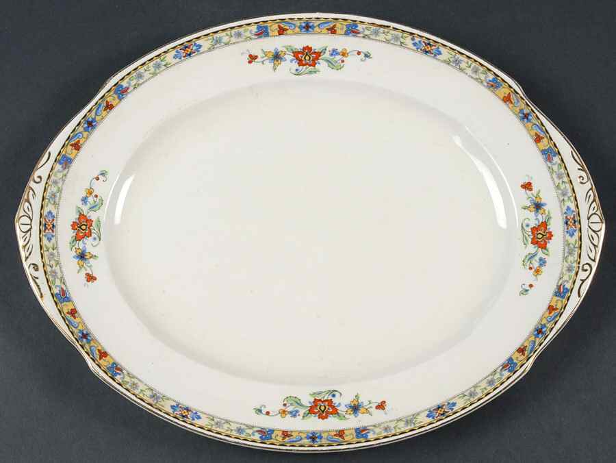 Omega 12" Oval Serving Platter by Grindley-1