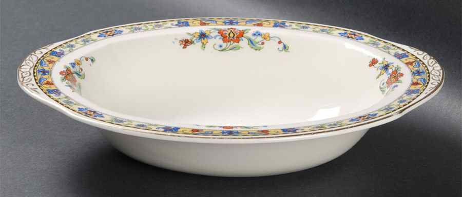Omega 9" Oval Vegetable Bowl by Grindley-1