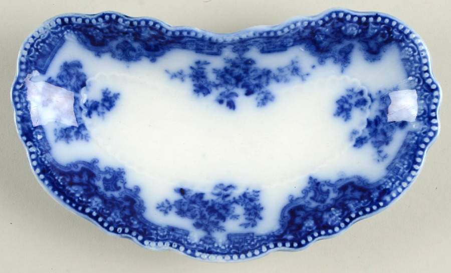 Osborne (Flow Blue) Bone Dish by Grindley-1