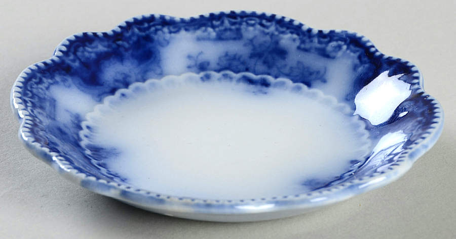 Osborne (Flow Blue) Butter Pat by Grindley-1
