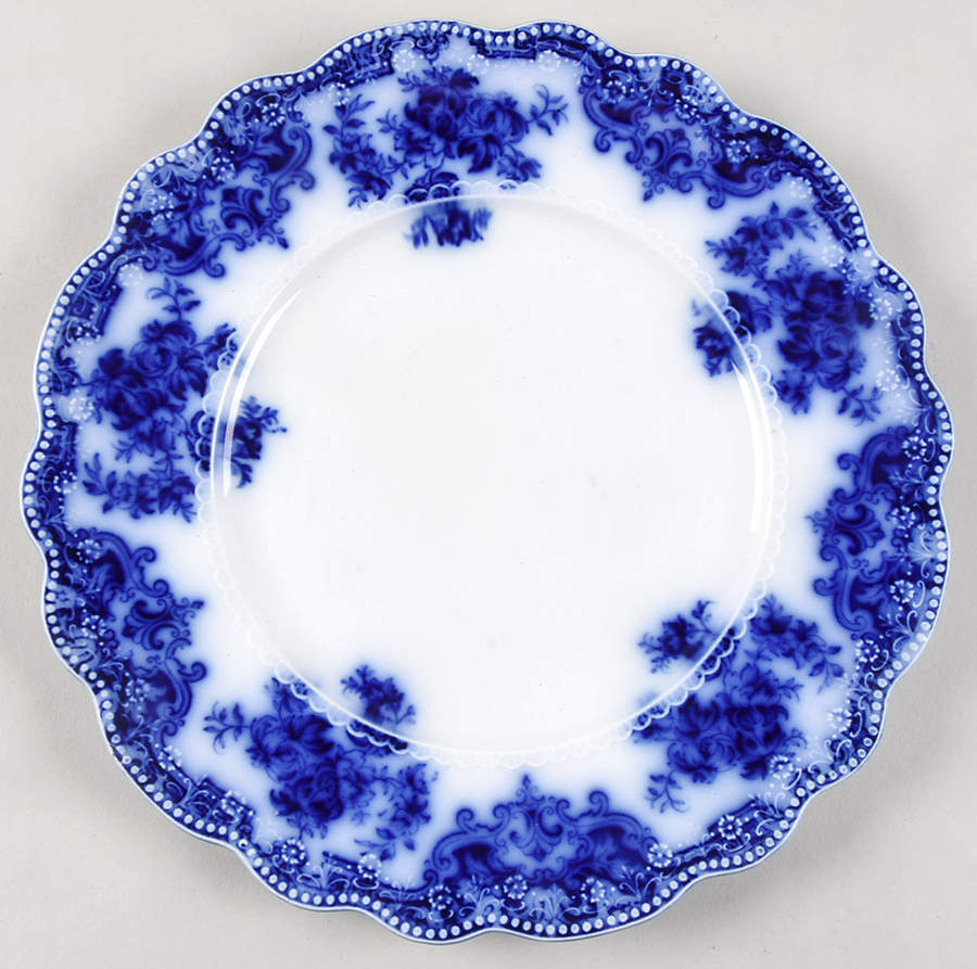 Osborne (Flow Blue) Dinner Plate by Grindley-1