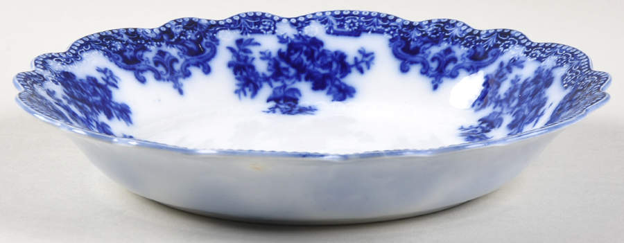 Osborne (Flow Blue) Coupe Cereal Bowl by Grindley-1