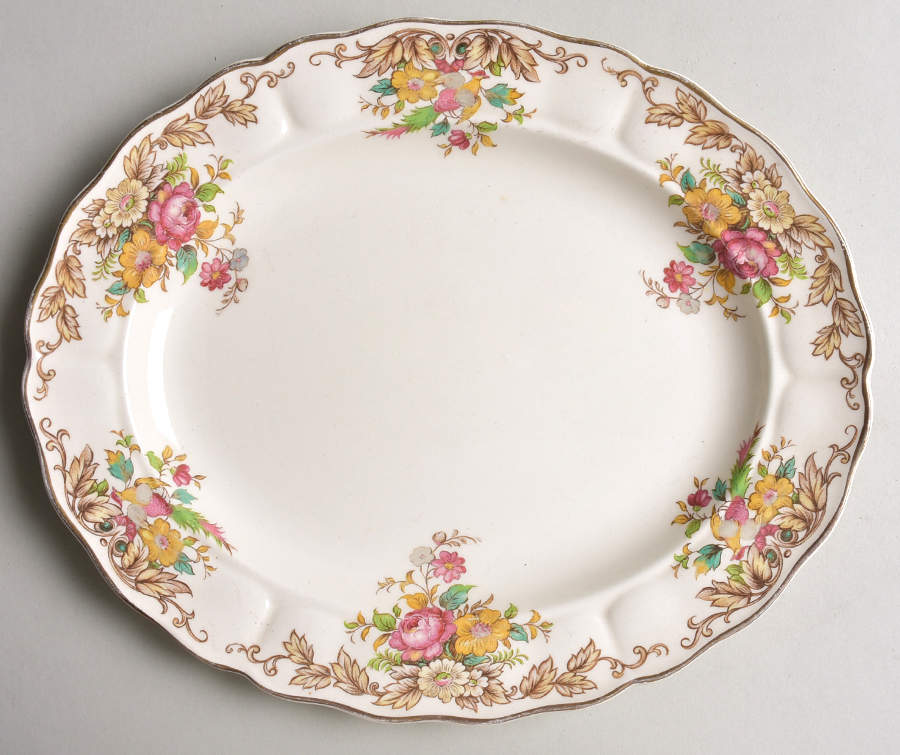 Penrose 11" Oval Serving Platter by Grindley-1