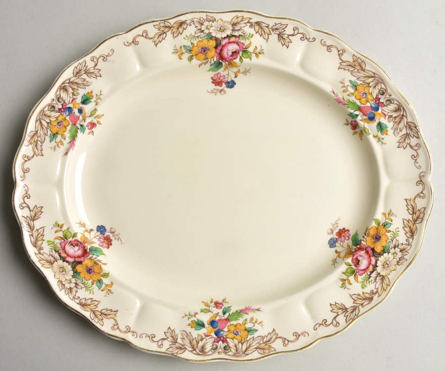 Penrose 12" Oval Serving Platter by Grindley-1