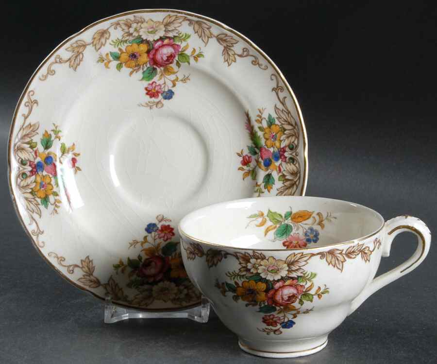 Penrose Flat Cup & Saucer Set by Grindley-1