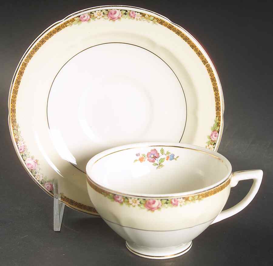 Penrith Flat Cup & Saucer Set by Grindley-1