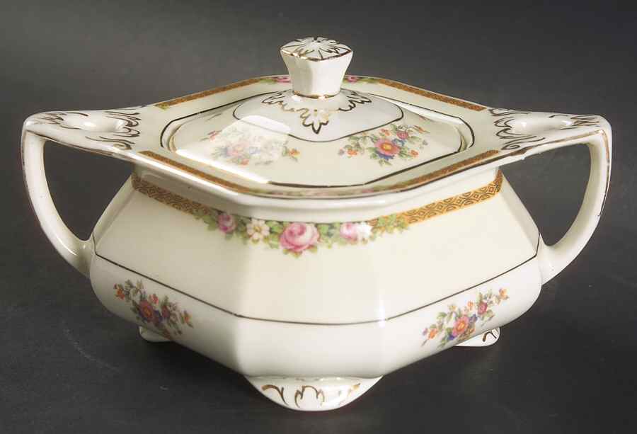 Penrith Sugar Bowl & Lid by Grindley-1