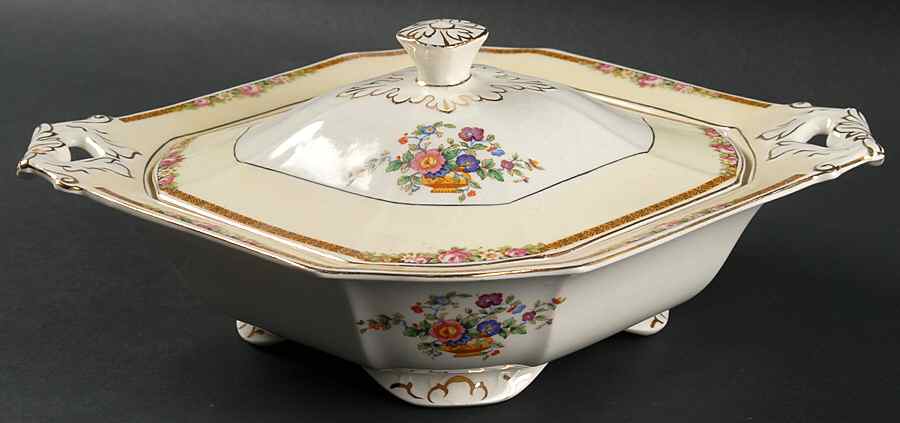 Penrith Octagonal Covered Vegetable by Grindley-1