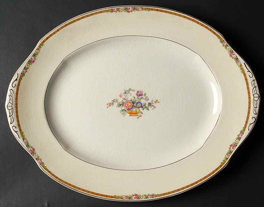 Penrith 14" Oval Serving Platter by Grindley-1