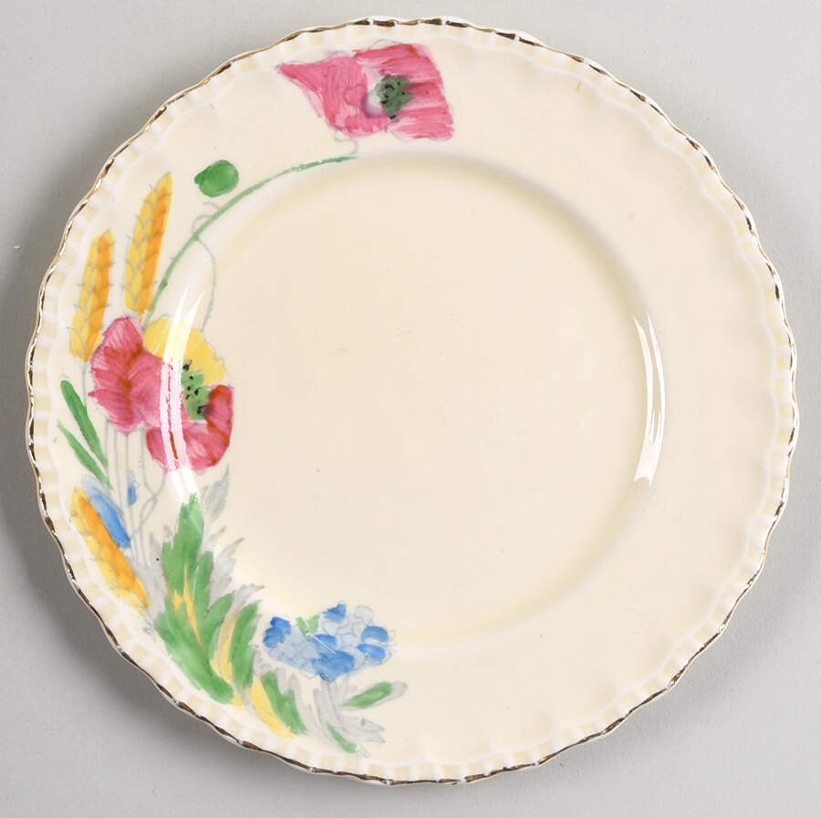 Poppy Bread & Butter Plate by Grindley-1