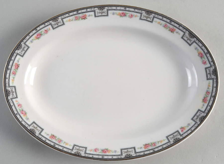 Preston 10" Oval Serving Platter by Grindley-1