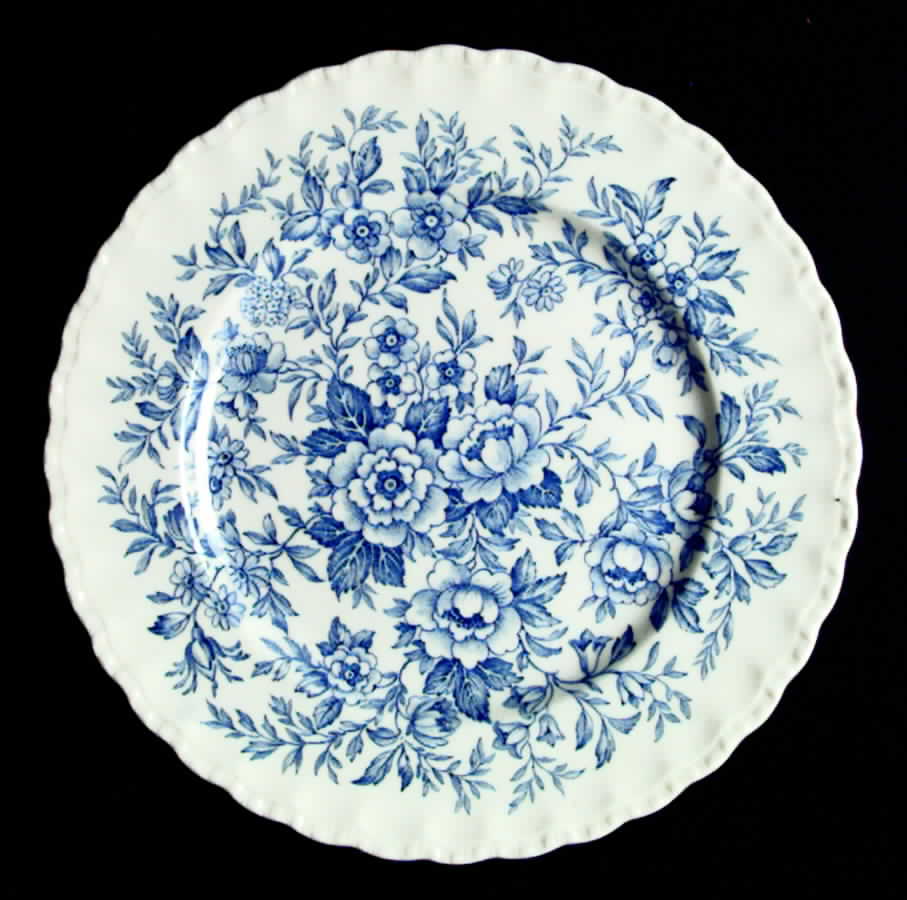 Printemps Blue Luncheon Plate by Grindley-1