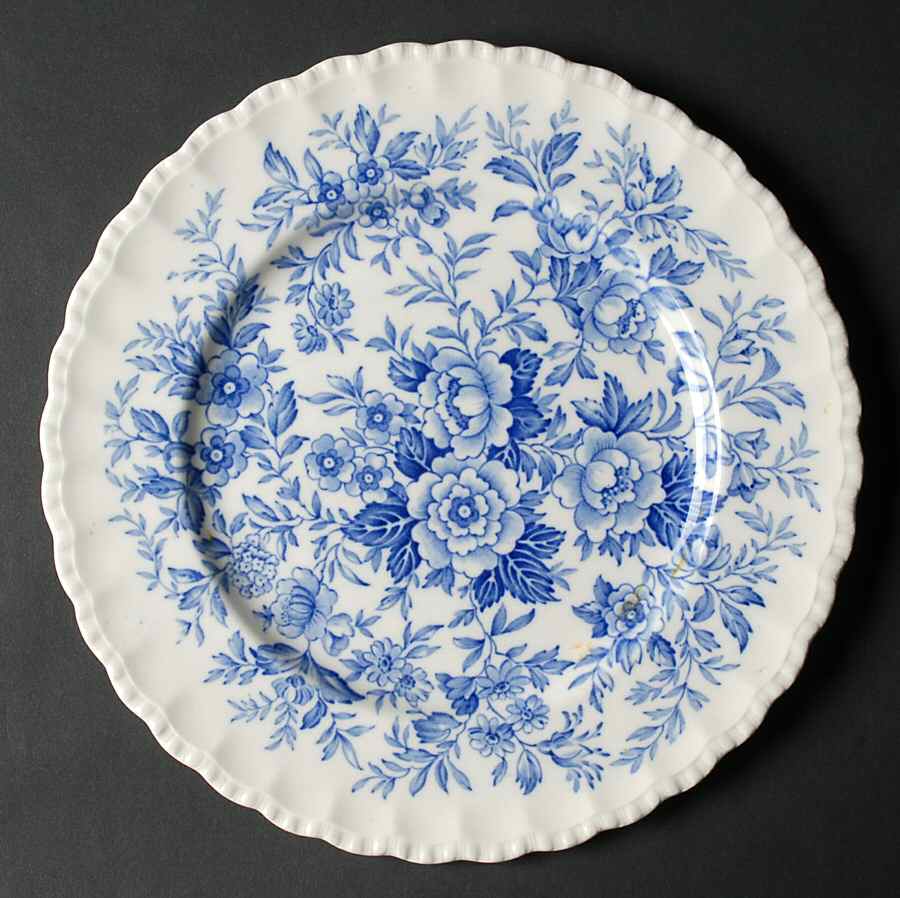 Printemps Blue Dinner Plate by Grindley-1