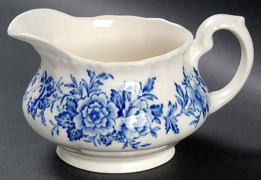 Printemps Blue Creamer by Grindley-1