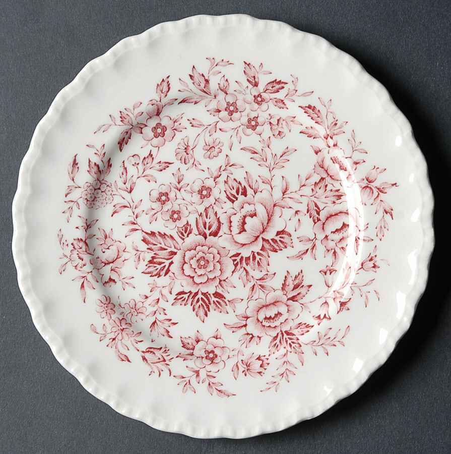 Printemps Pink Bread & Butter Plate by Grindley-1