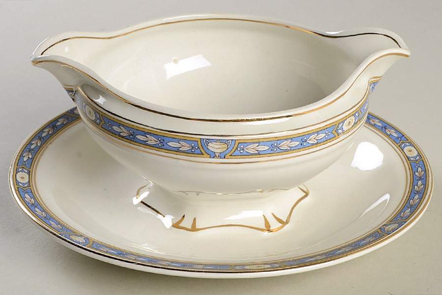 Ross Gravy Boat with Attached Underplate by Grindley-1
