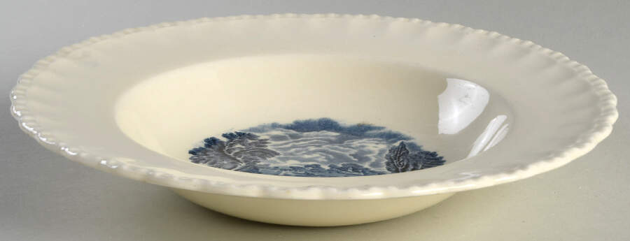 Scenes After Constable Blue (Center Design) 10" Round Vegetable Bowl by Grindley-1