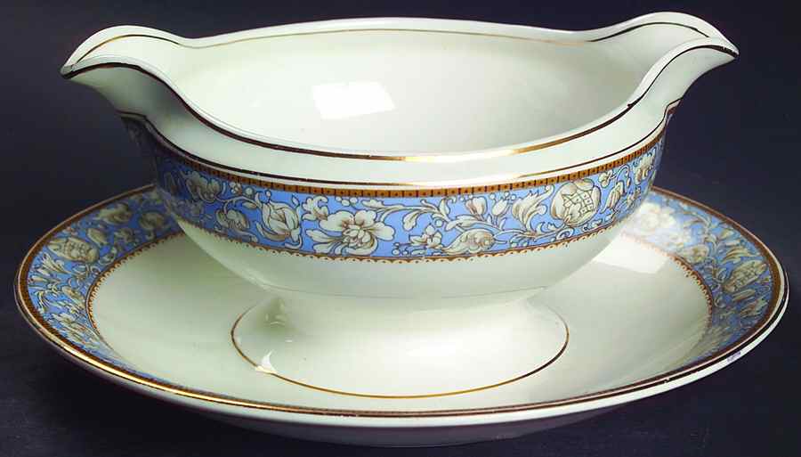 Sefton Gravy Boat with Attached Underplate by Grindley-1