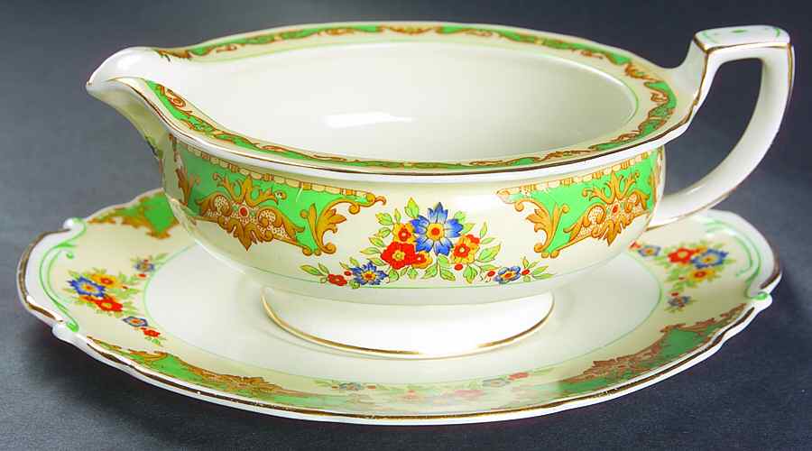 The Selkirk Gravy Boat & Underplate by Grindley-1