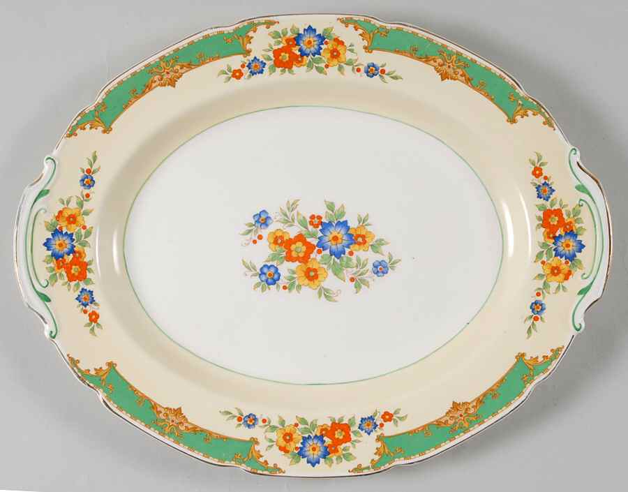 The Selkirk 14" Oval Serving Platter by Grindley-1