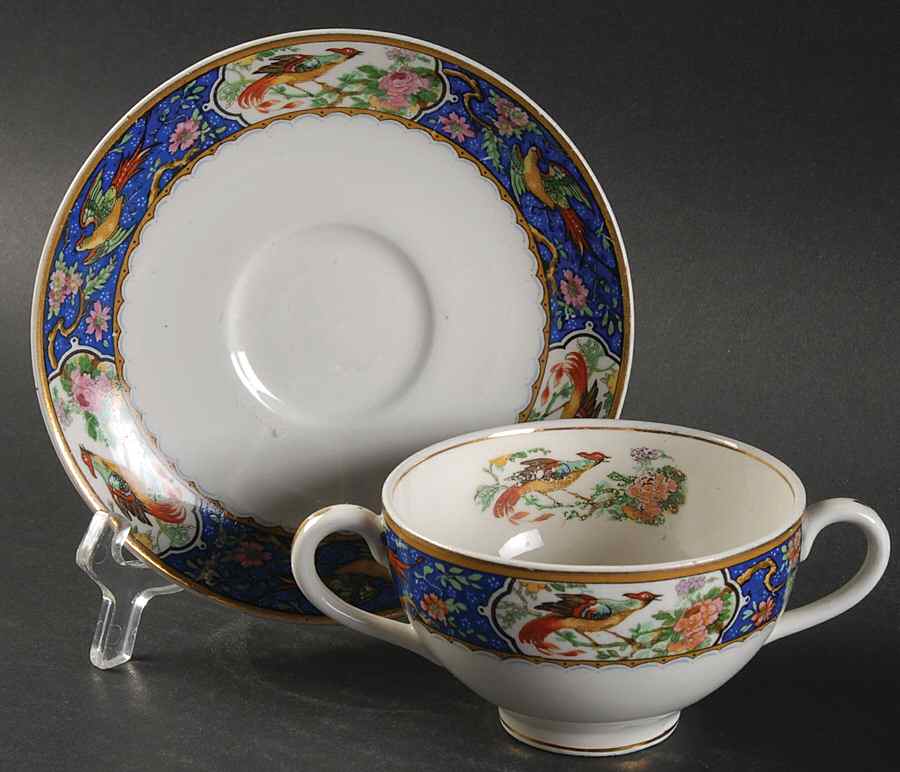 Stancliffe Flat Bouillon Cup & Saucer by Grindley-1