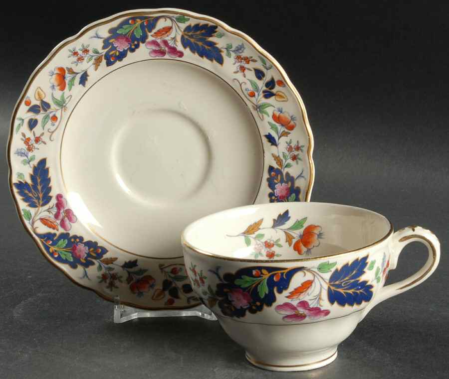 Strathcona Flat Cup & Saucer Set by Grindley-1