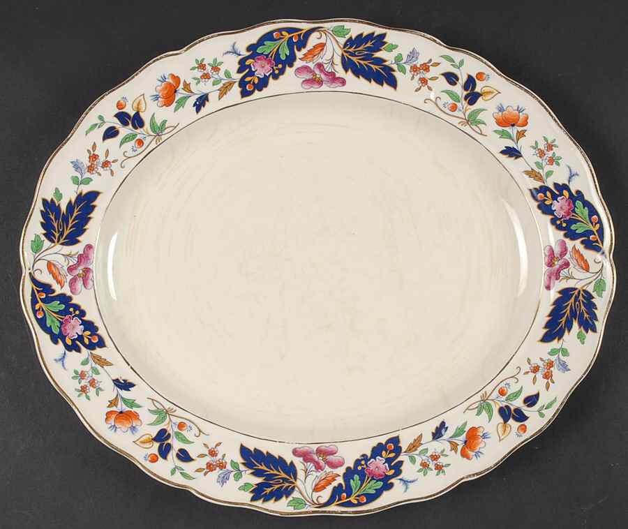 Strathcona 12" Oval Serving Platter by Grindley-1