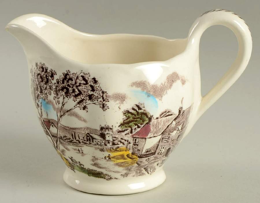 Sunday Morning Brown Multicolor Creamer by Grindley-1