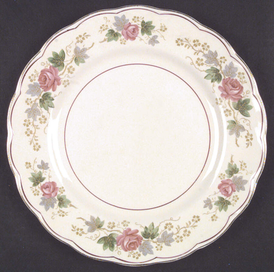 Swansea Rose Dinner Plate by Grindley-1