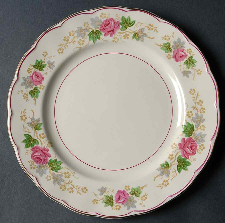 Swansea Rose Salad Plate by Grindley-1