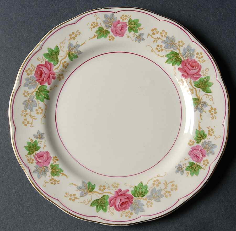 Swansea Rose Bread & Butter Plate by Grindley-1
